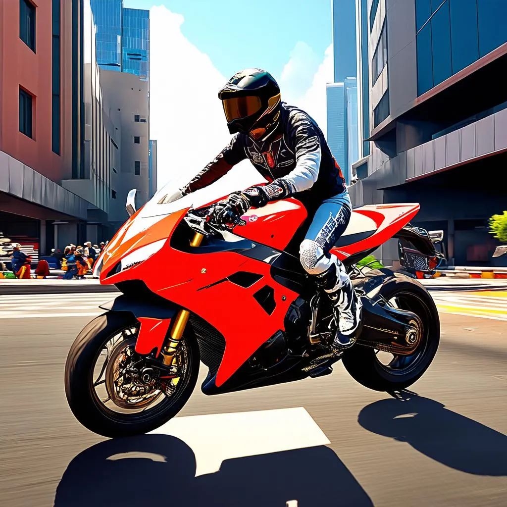 Game Đua Xe Moto Trong Thành Phố