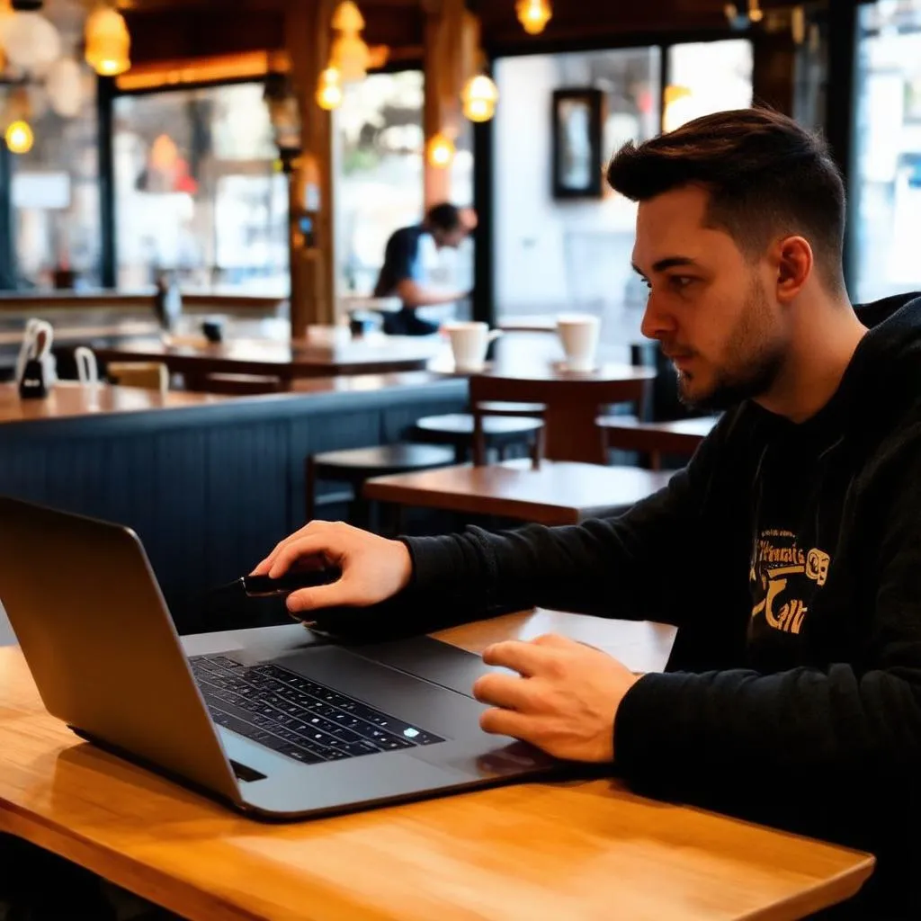 Laptop and Coffee