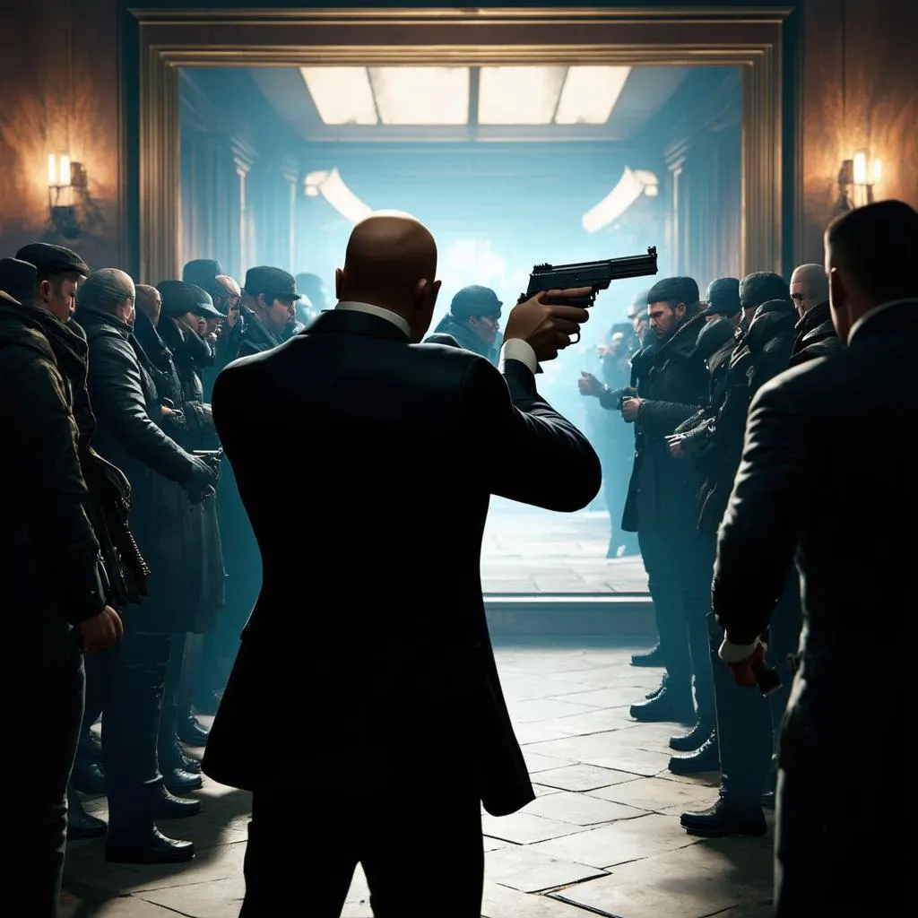 Màn hình game Hitman trực tiếp