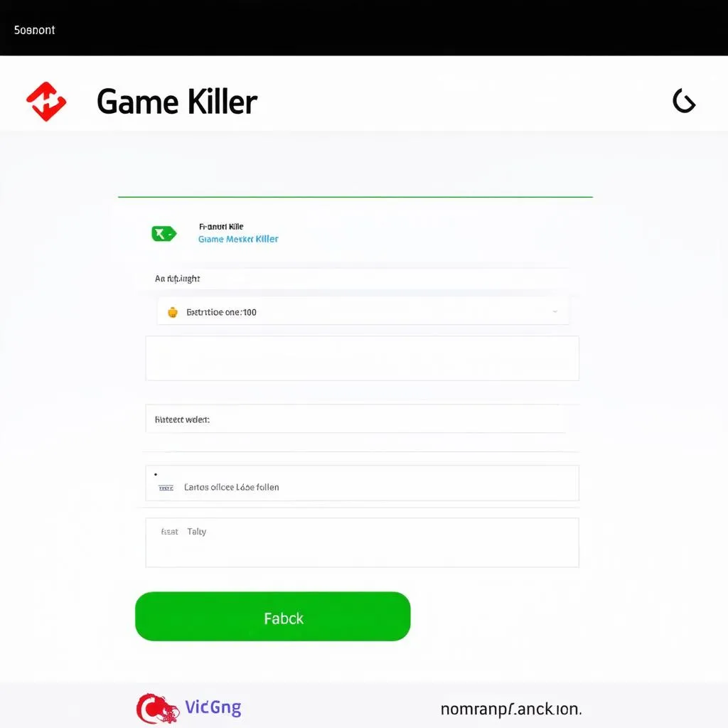 Giao diện Game Killer