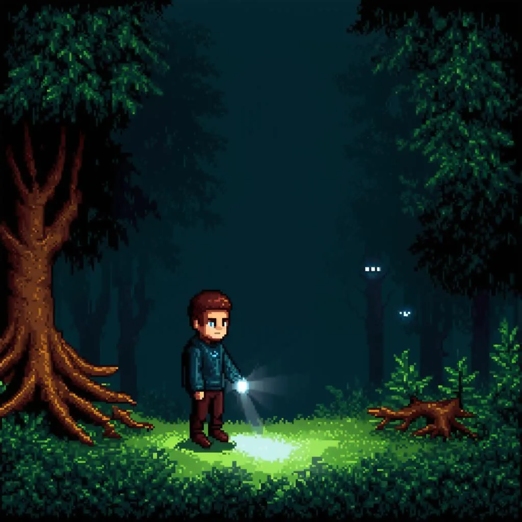 Game kinh dị pixel art