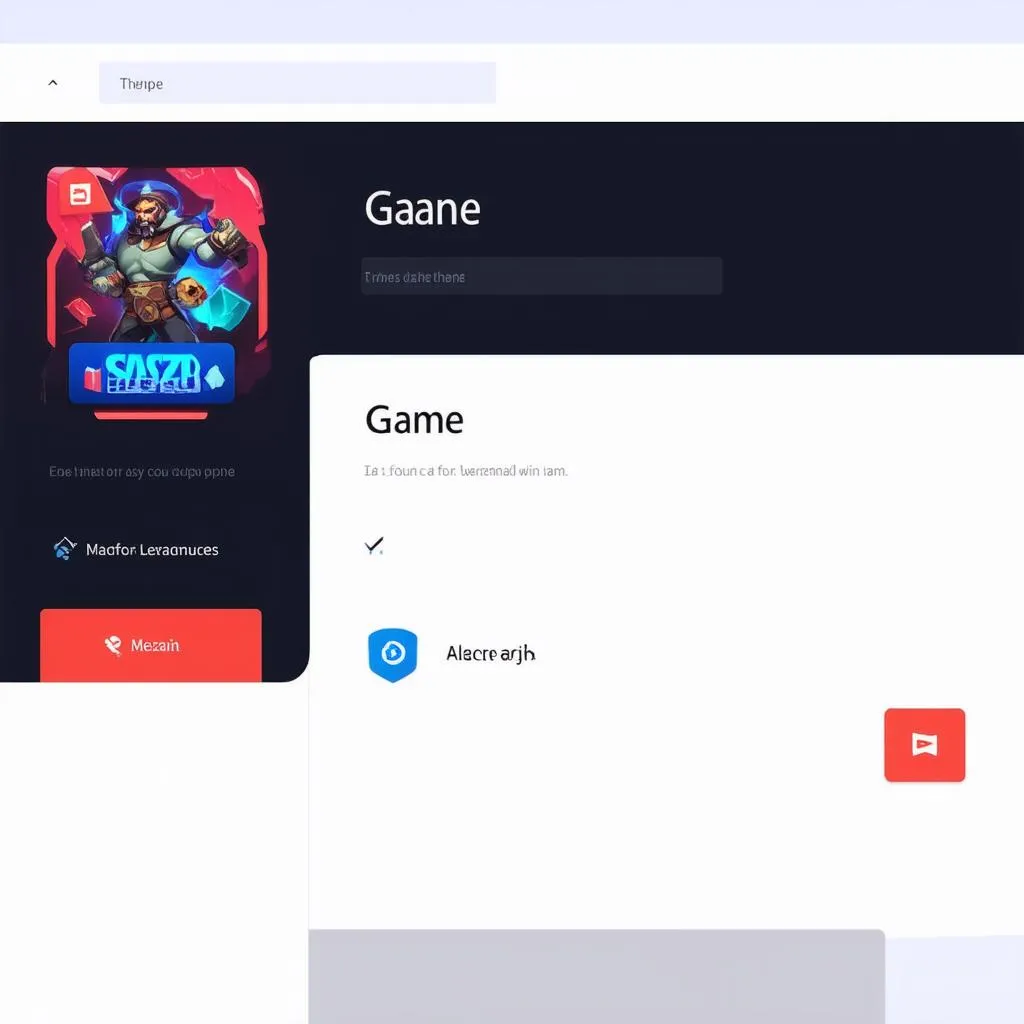 Giao diện game launcher