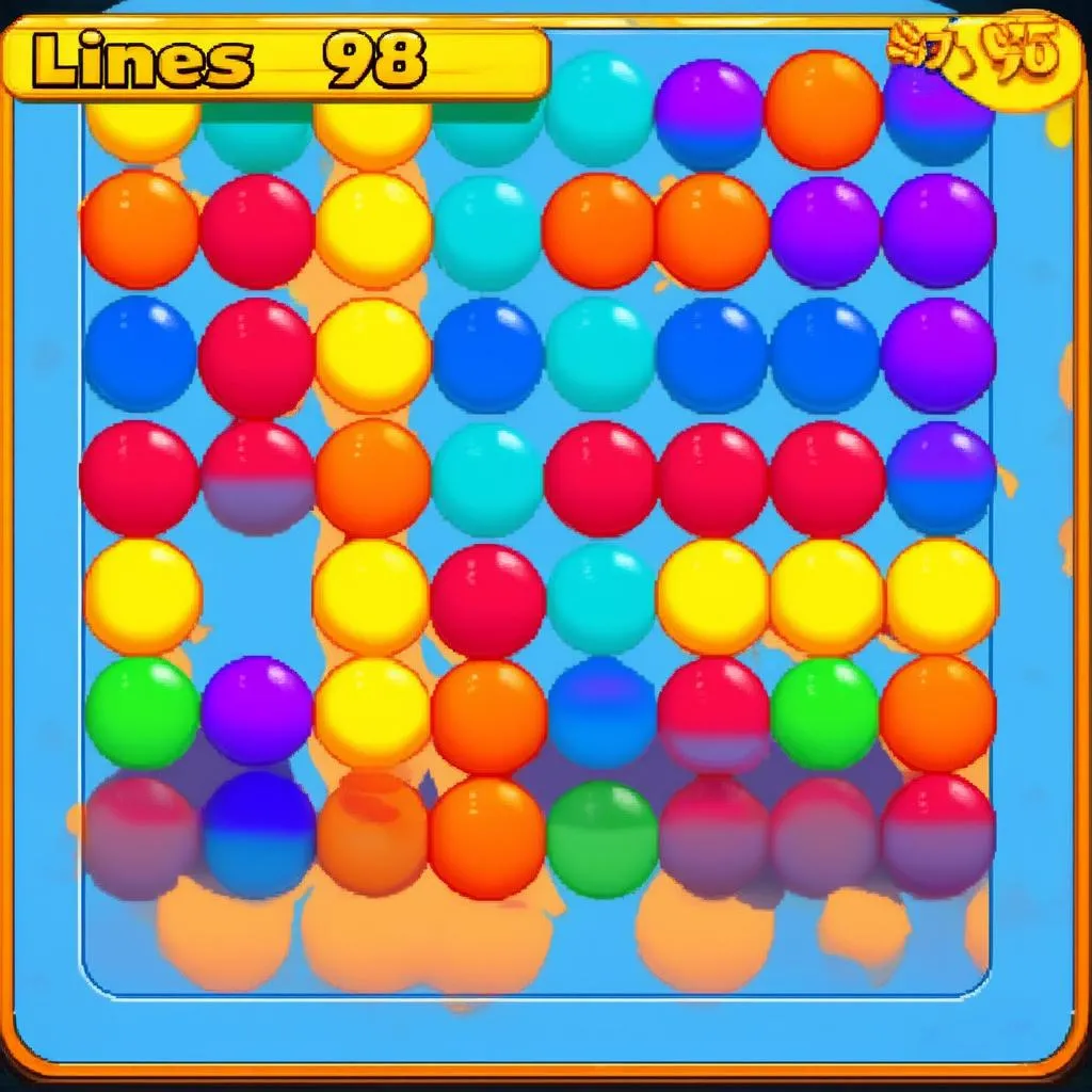 Game Line 98 với những viên bi màu sắc