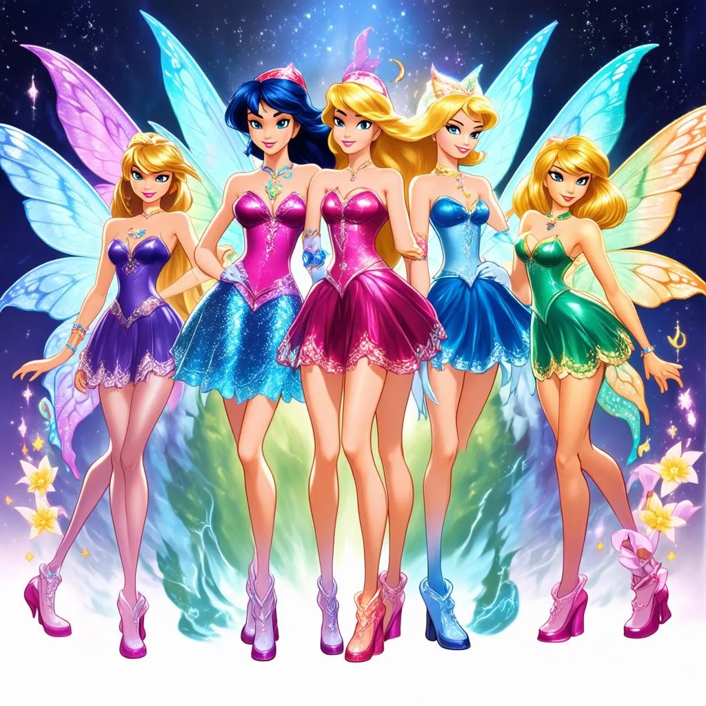 Game Nàng Tiên Winx Màu Sắc Phong Thủy