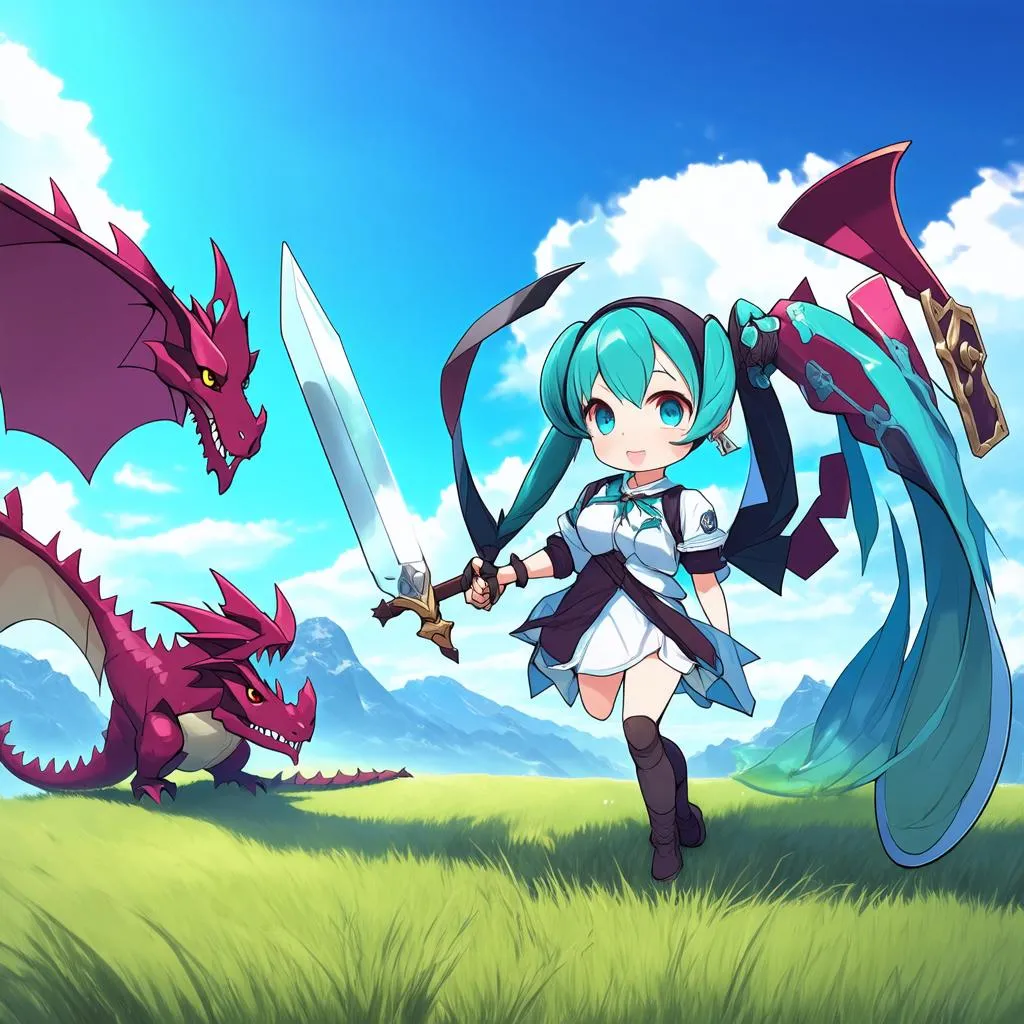 Game nhập vai Miku chibi