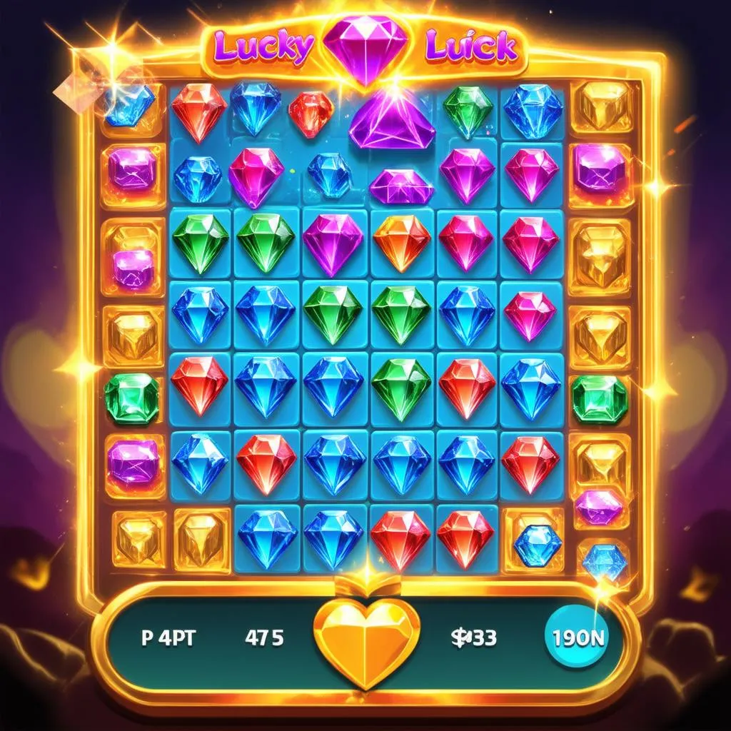 Game nối kim cương may mắn