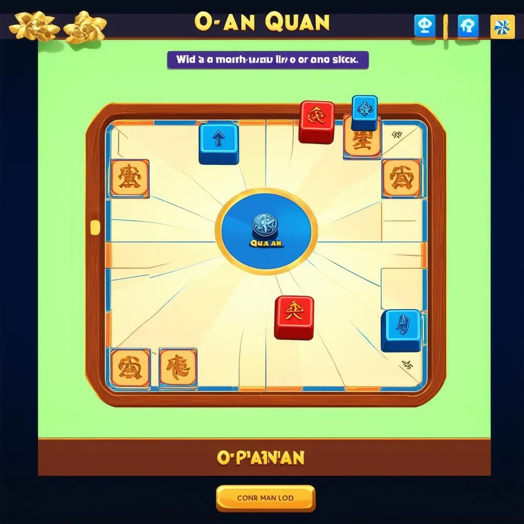 Giao diện game ô ăn quan online