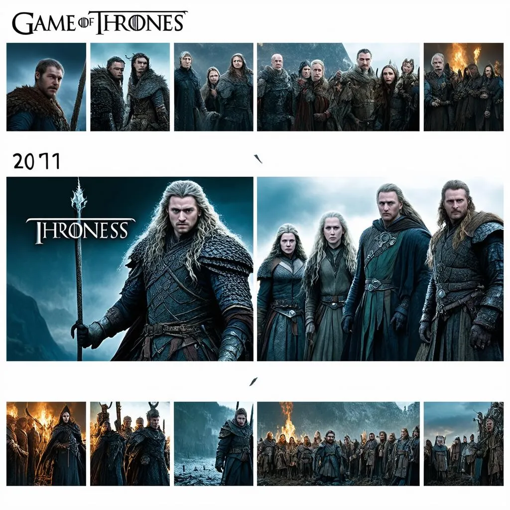 Poster game Game of Thrones 2011