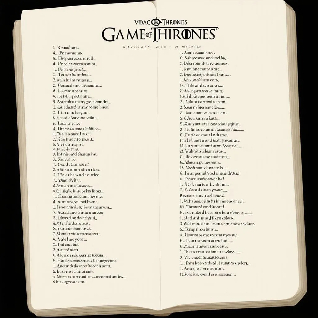 Game of Thrones - học từ vựng