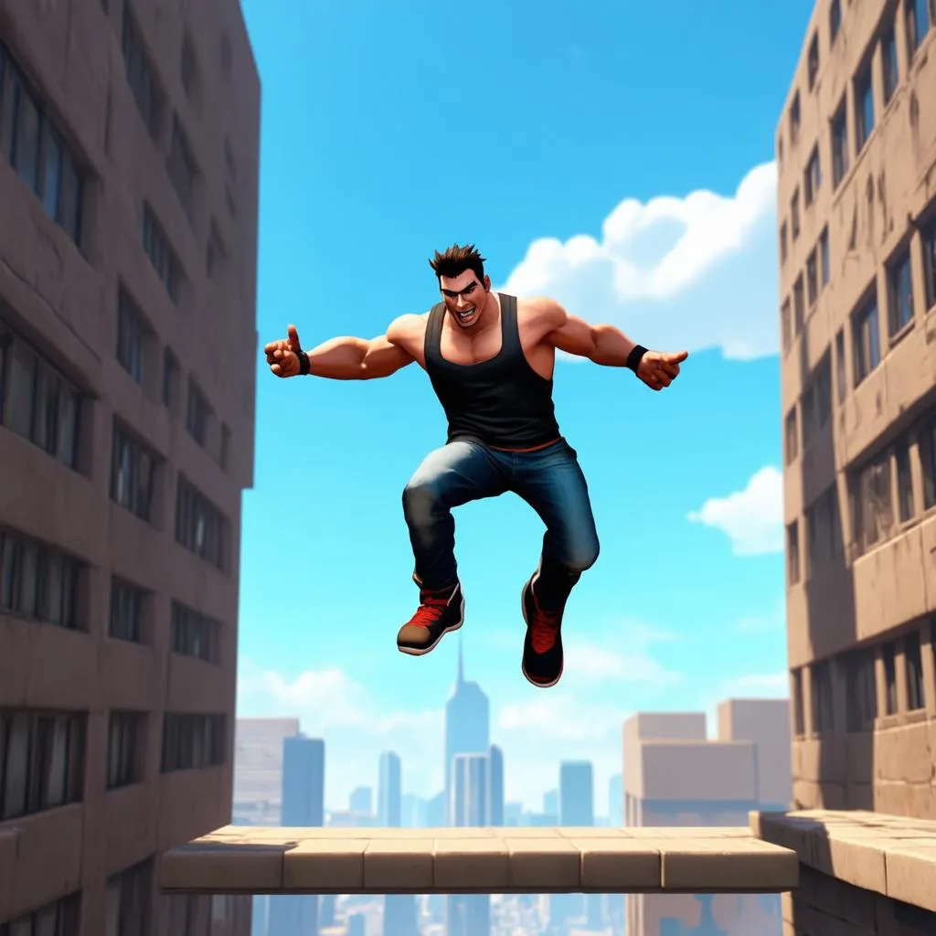 Game Character Parkour