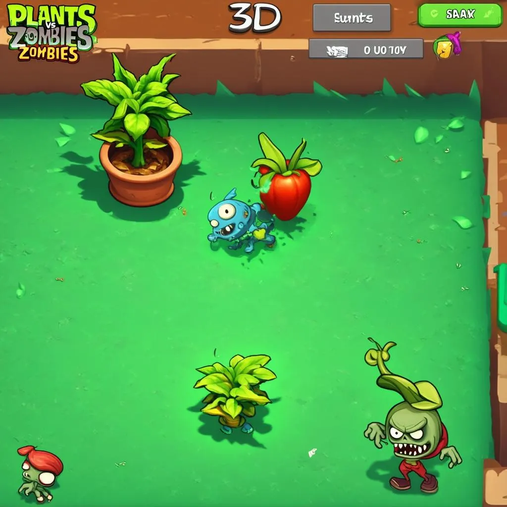 Game Plants Vs Zombies 3D Gameplay