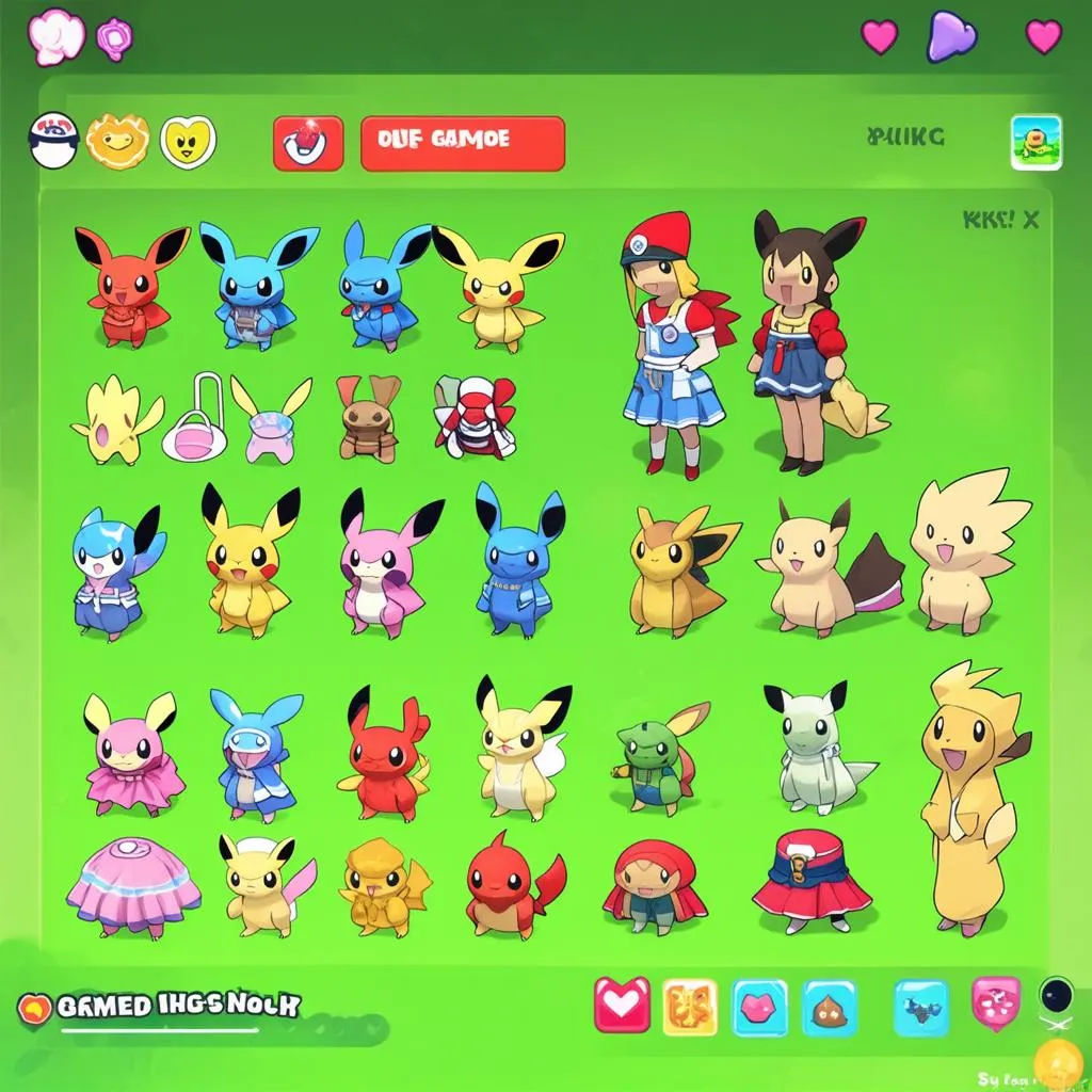 Game Pokemon Dress Up