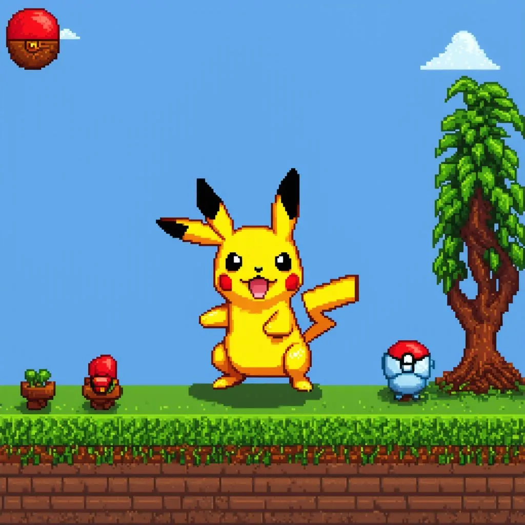 Game Pokemon Pixel Phong Cách Hoài Cổ