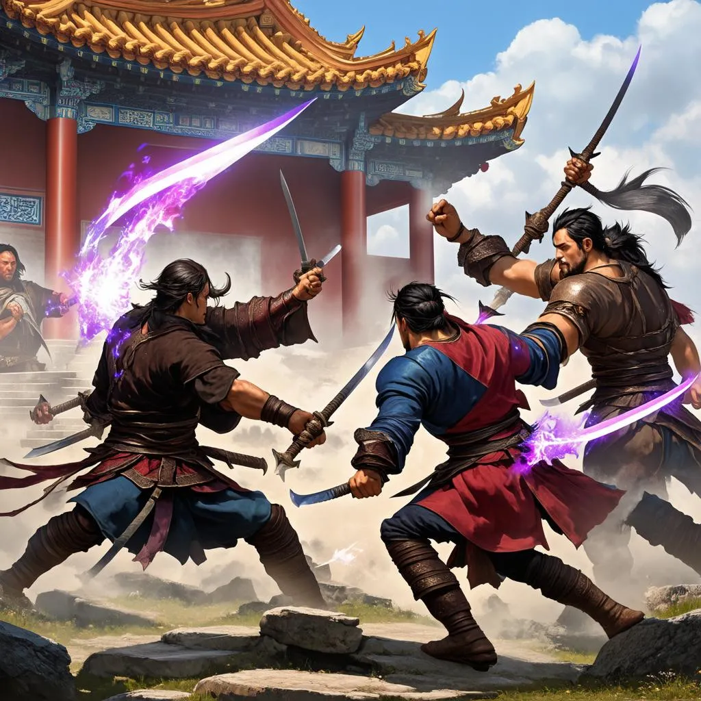 Game Sở Lưu Hương: Cảnh chiến đấu