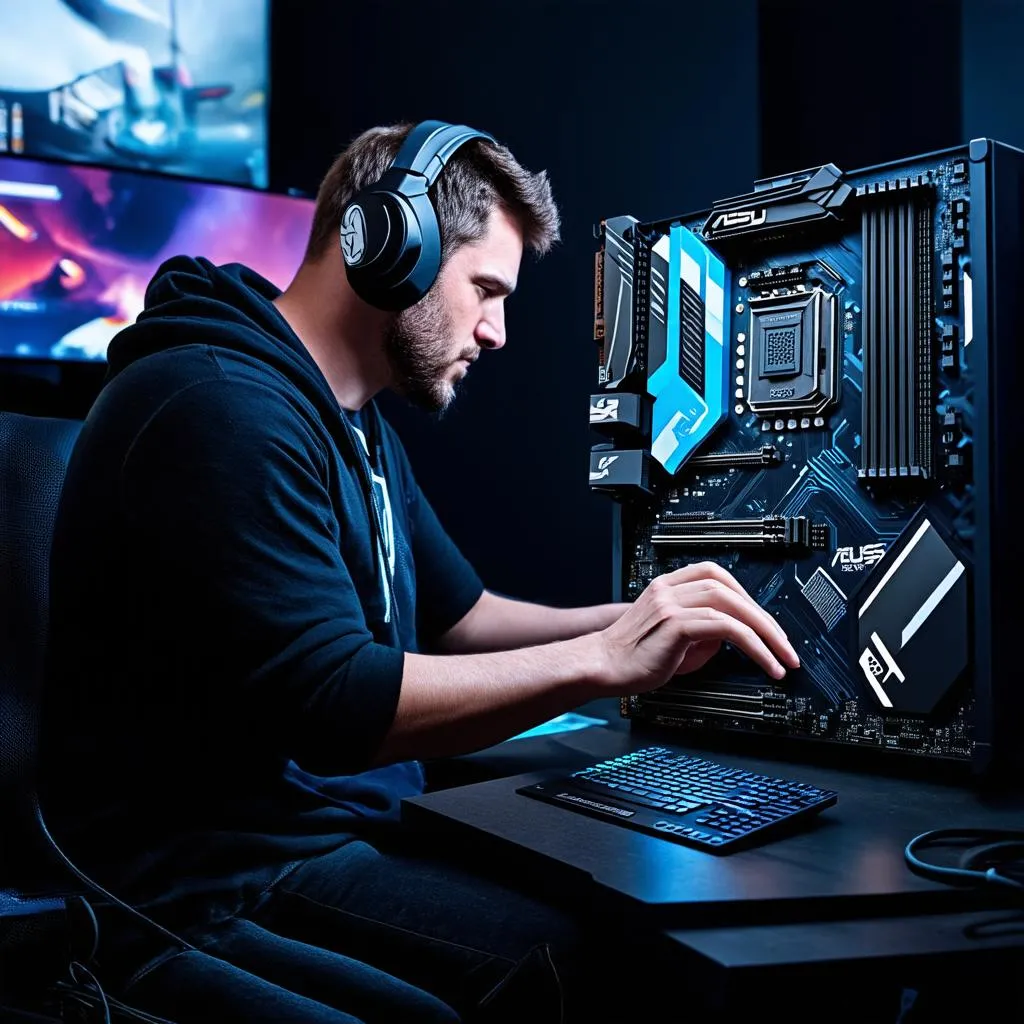 Gamer using ASUS TUF B360 Plus Gaming Motherboard