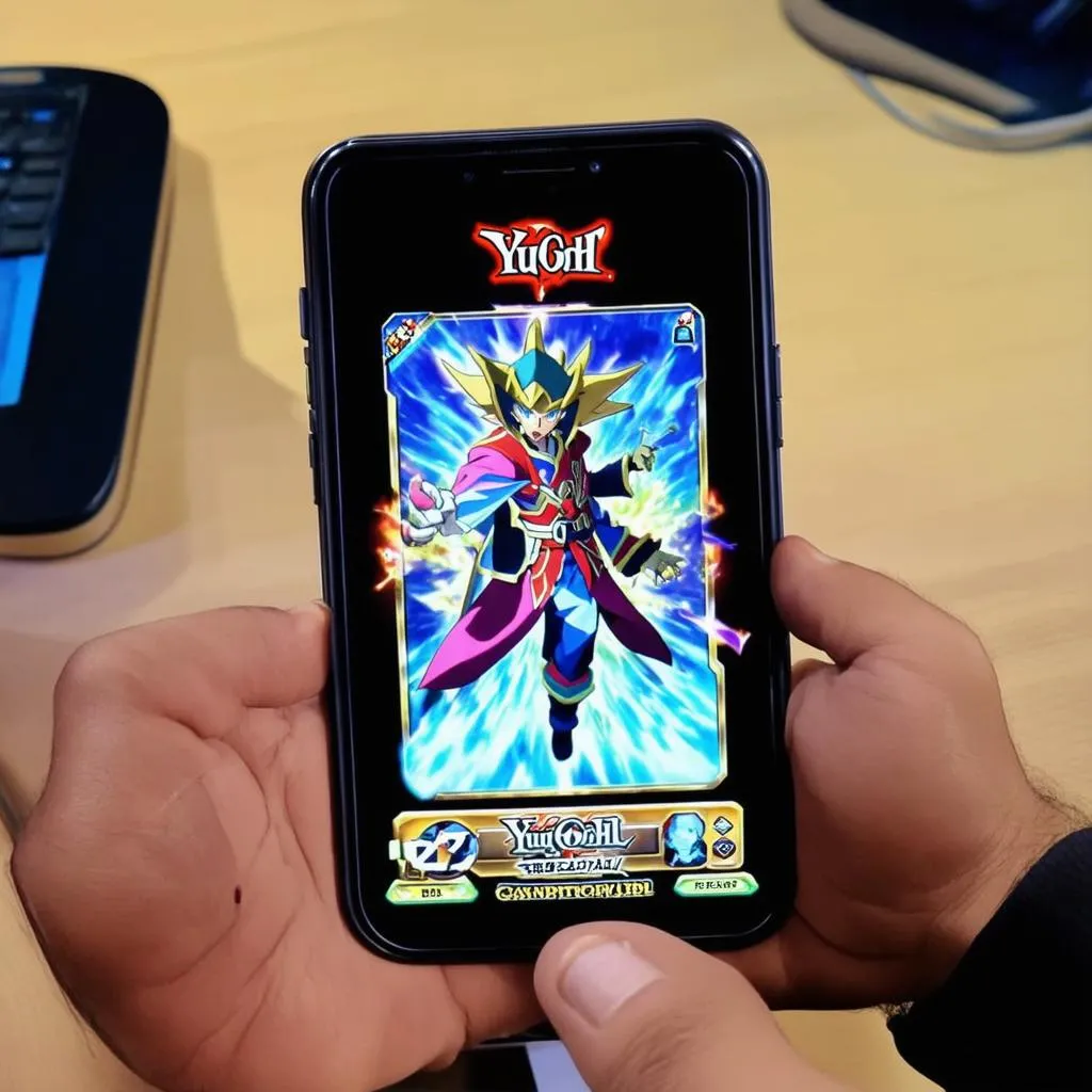 Game thủ Yugioh đang chơi game