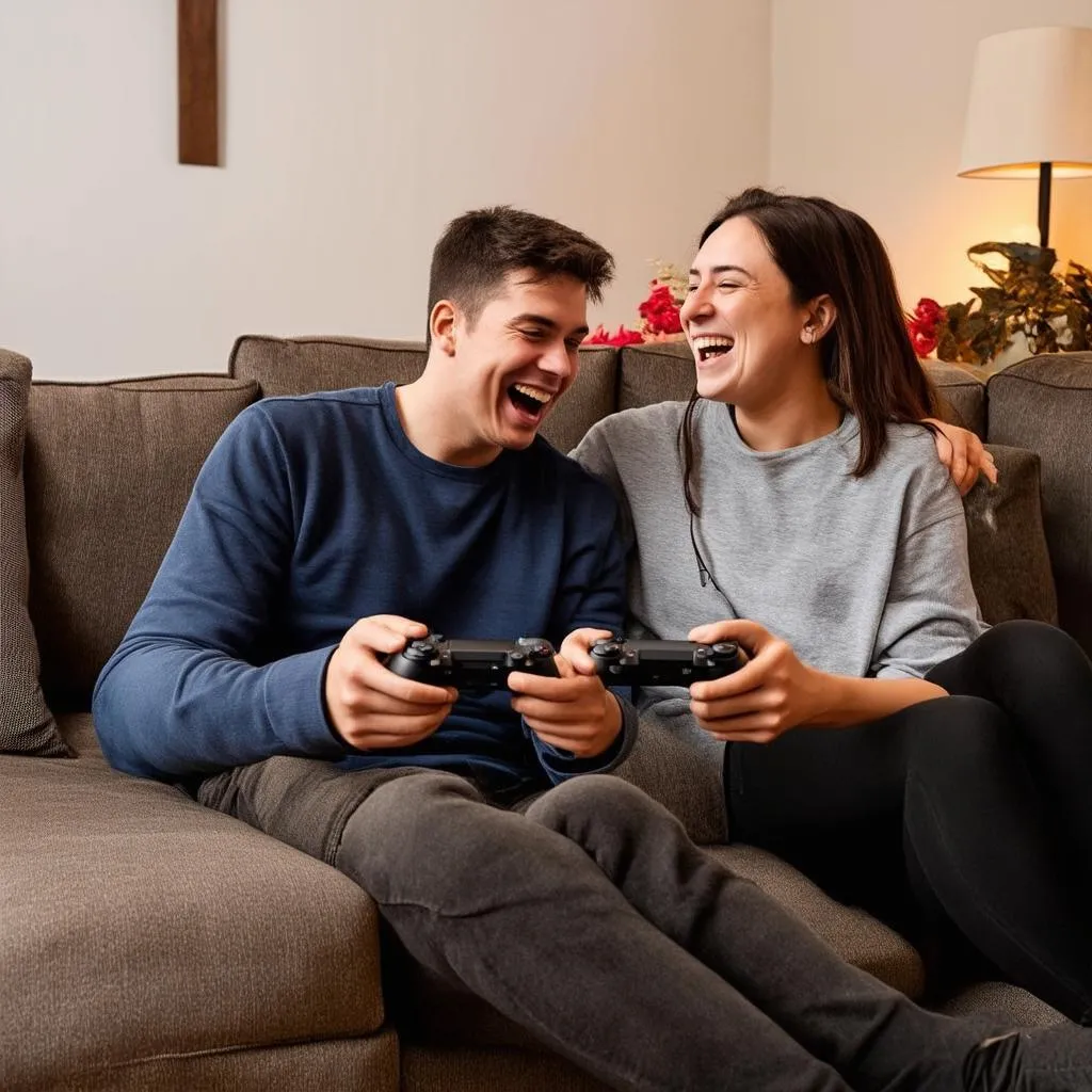 Couple Playing Video Games