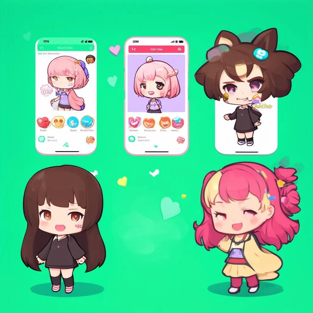 Game vẽ hình chibi dễ thương