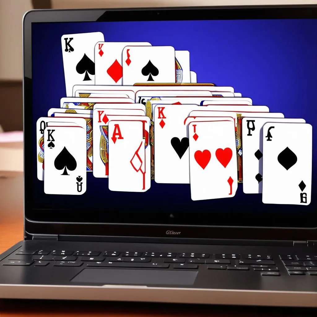 Chơi game xếp bài Solitaire cổ điển trên máy tính