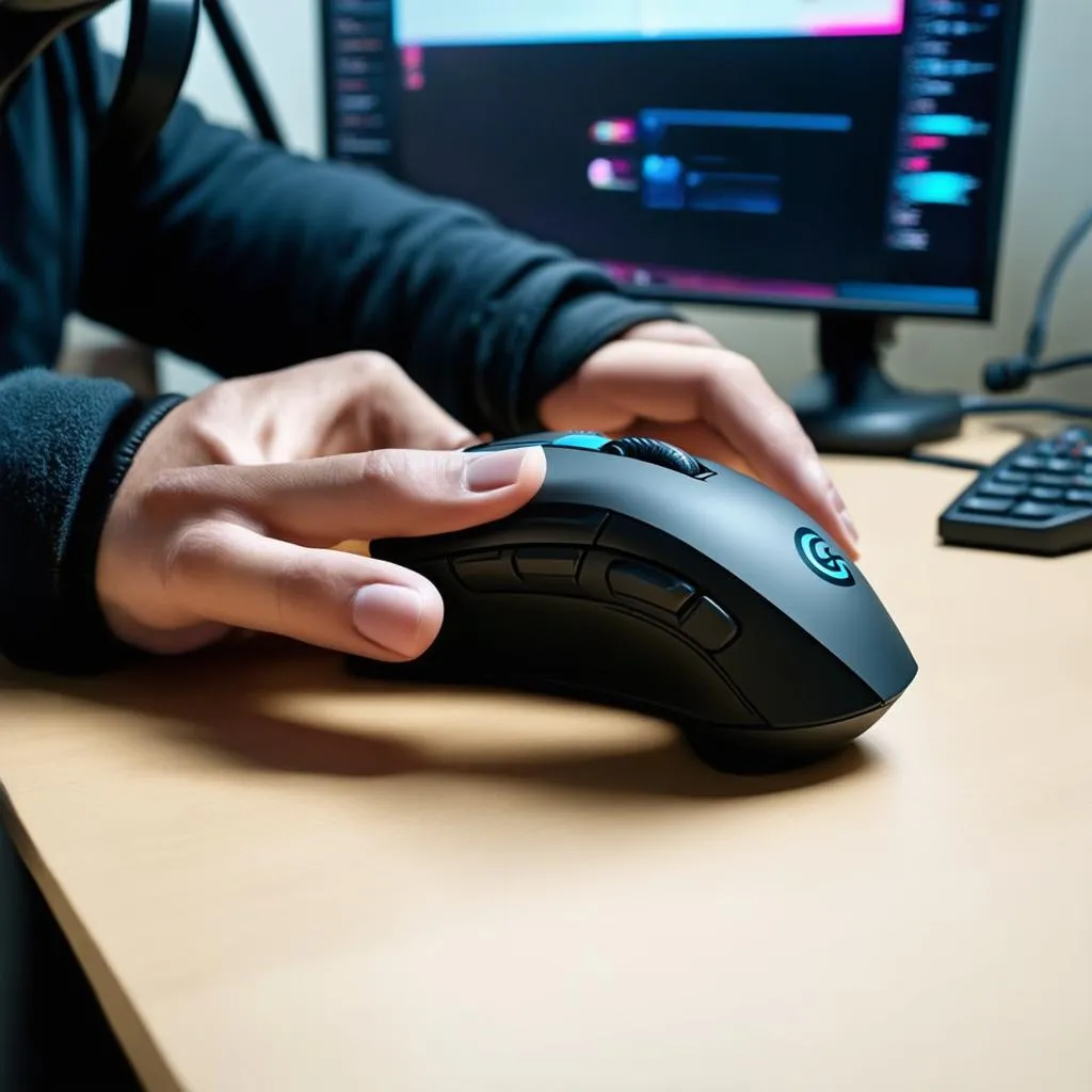 Game thủ sử dụng chuột Logitech G300s