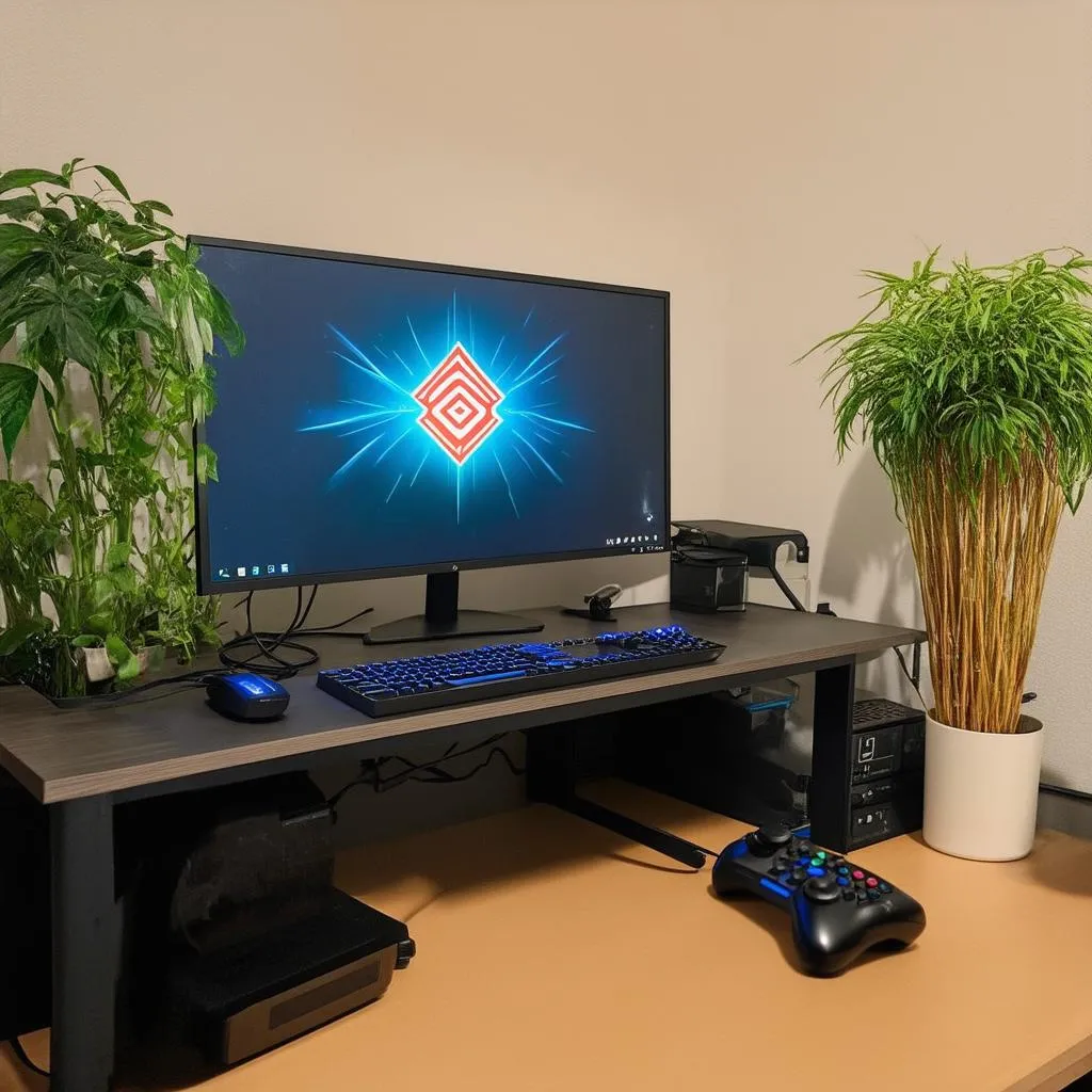 Gaming Setup with Good Fengshui