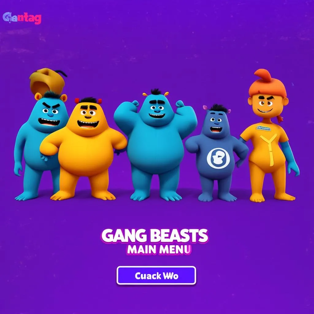 Giao diện game Gang Beasts