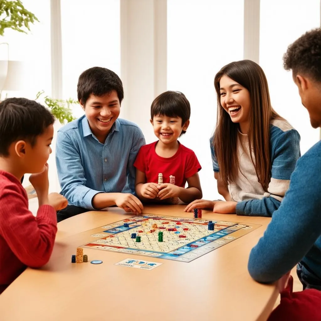 Gia đình cùng chơi board game