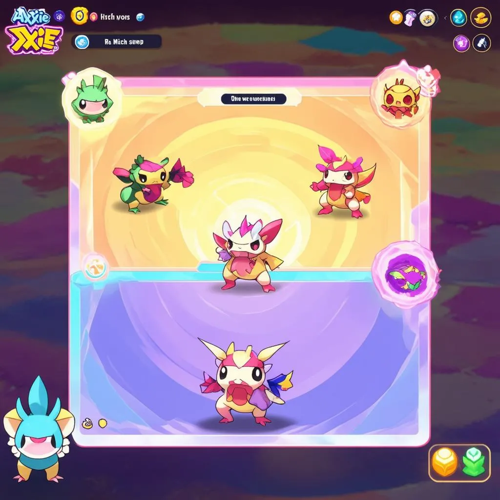 Giao diện game Axie Infinity