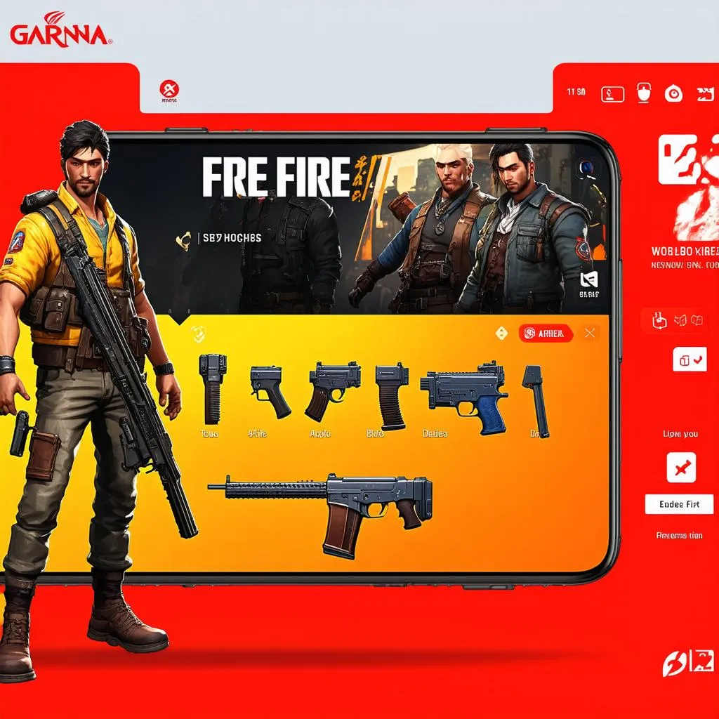 Giao diện game Free Fire