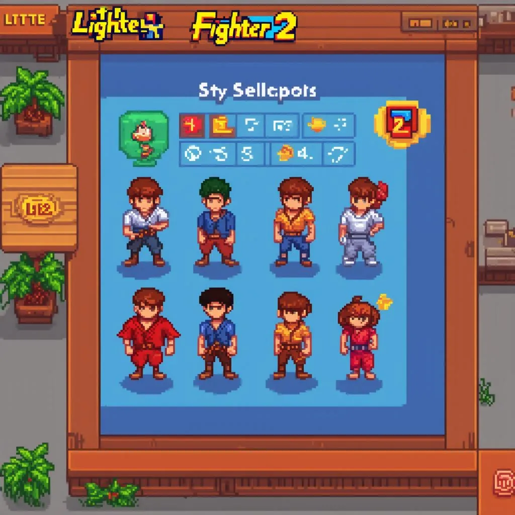 Giao diện game Little Fighter 2