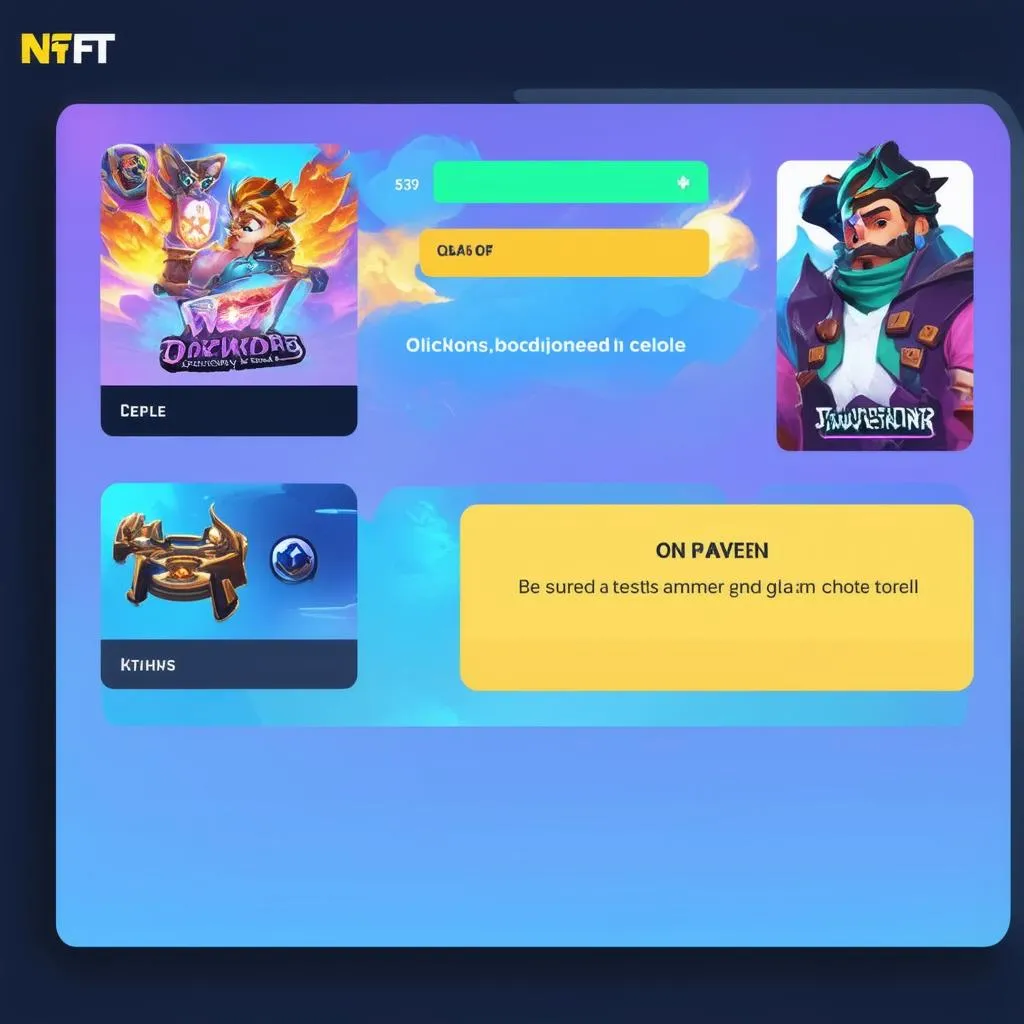 Giao diện game NFT