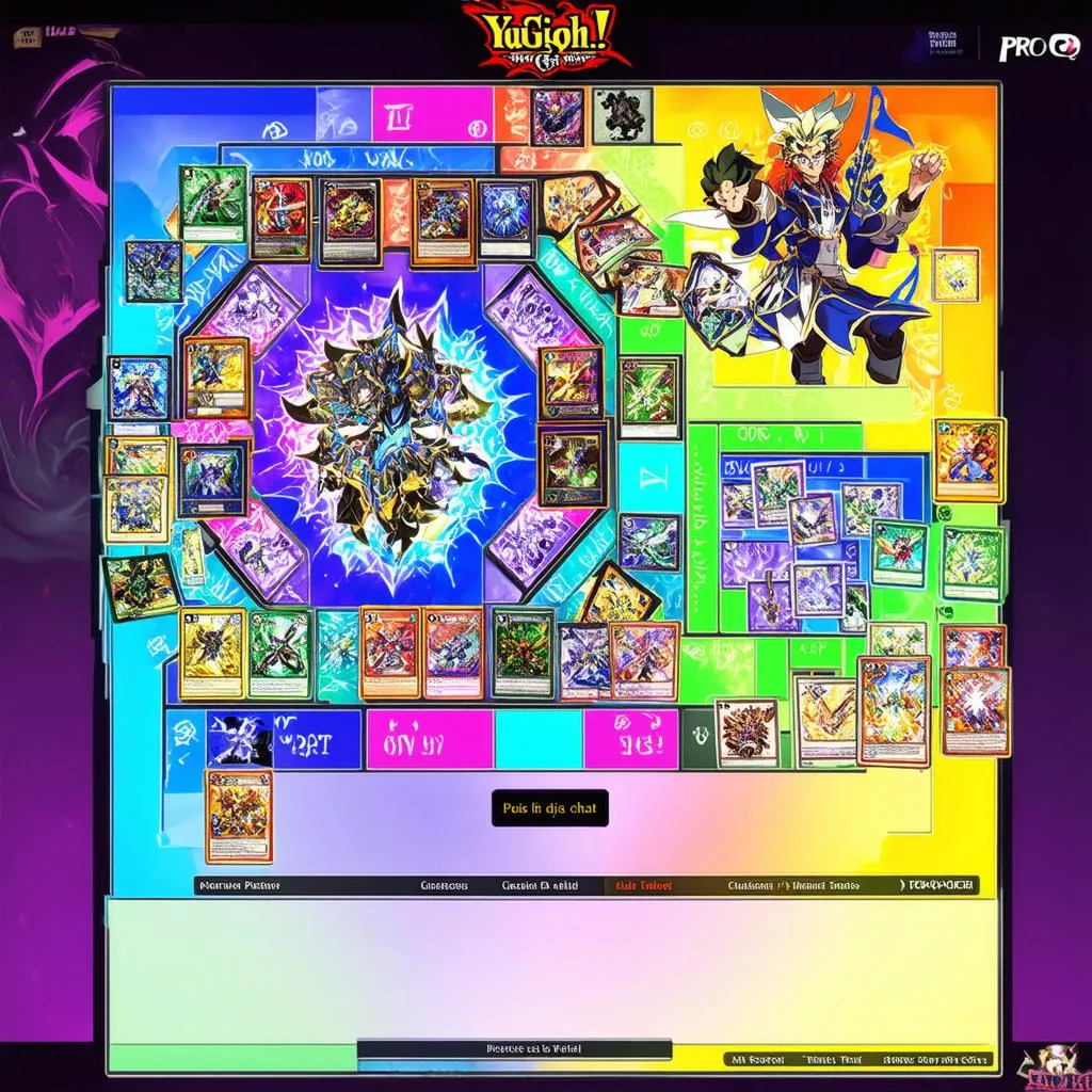 Yu-Gi-Oh! Pro game interface