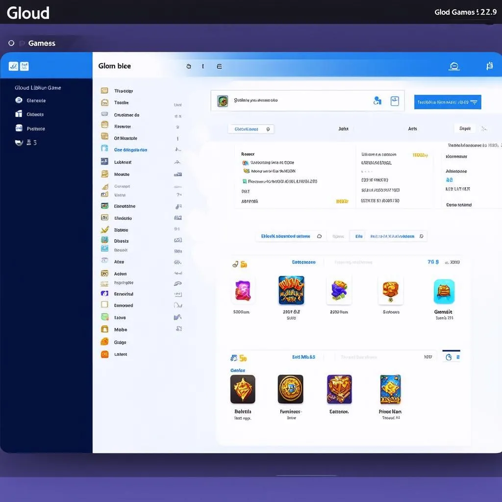 Giao diện Gloud Games 2.3 9