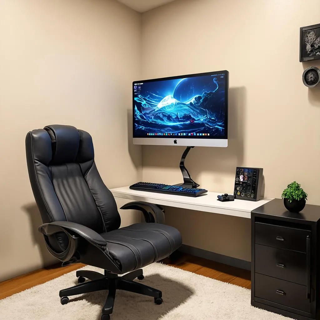 Gaming corner with good feng shui