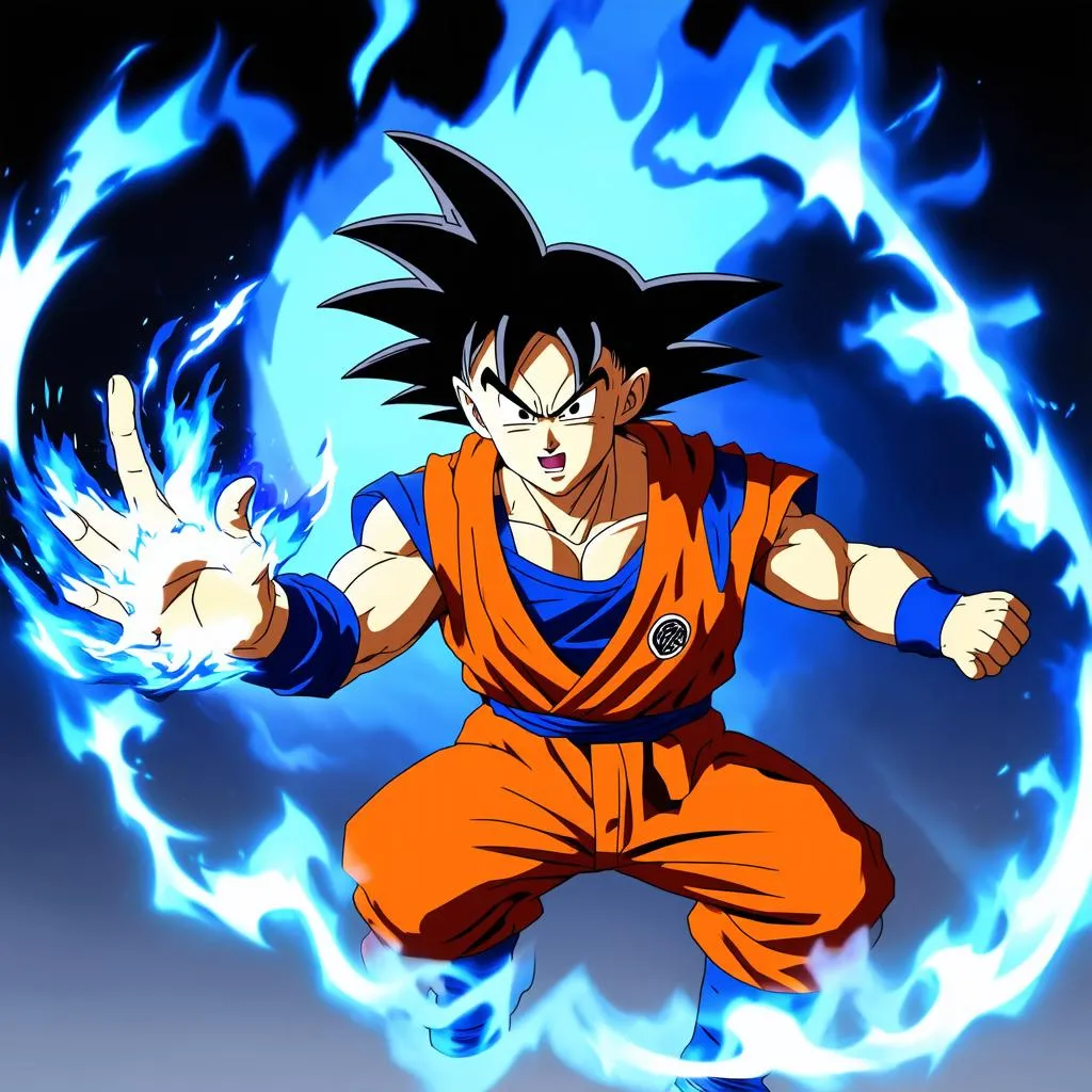 Goku Charging Kamehameha