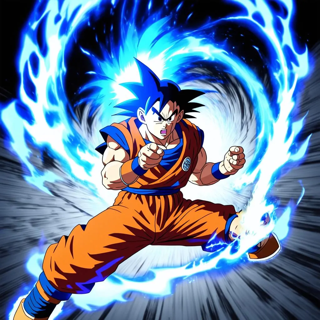 Goku Charging Kamehameha