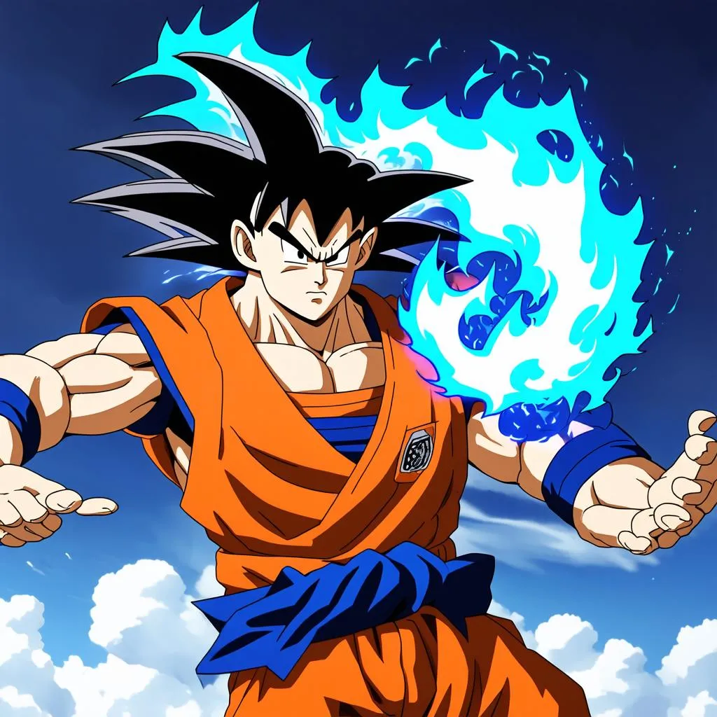 Goku tung chưởng Kamehameha