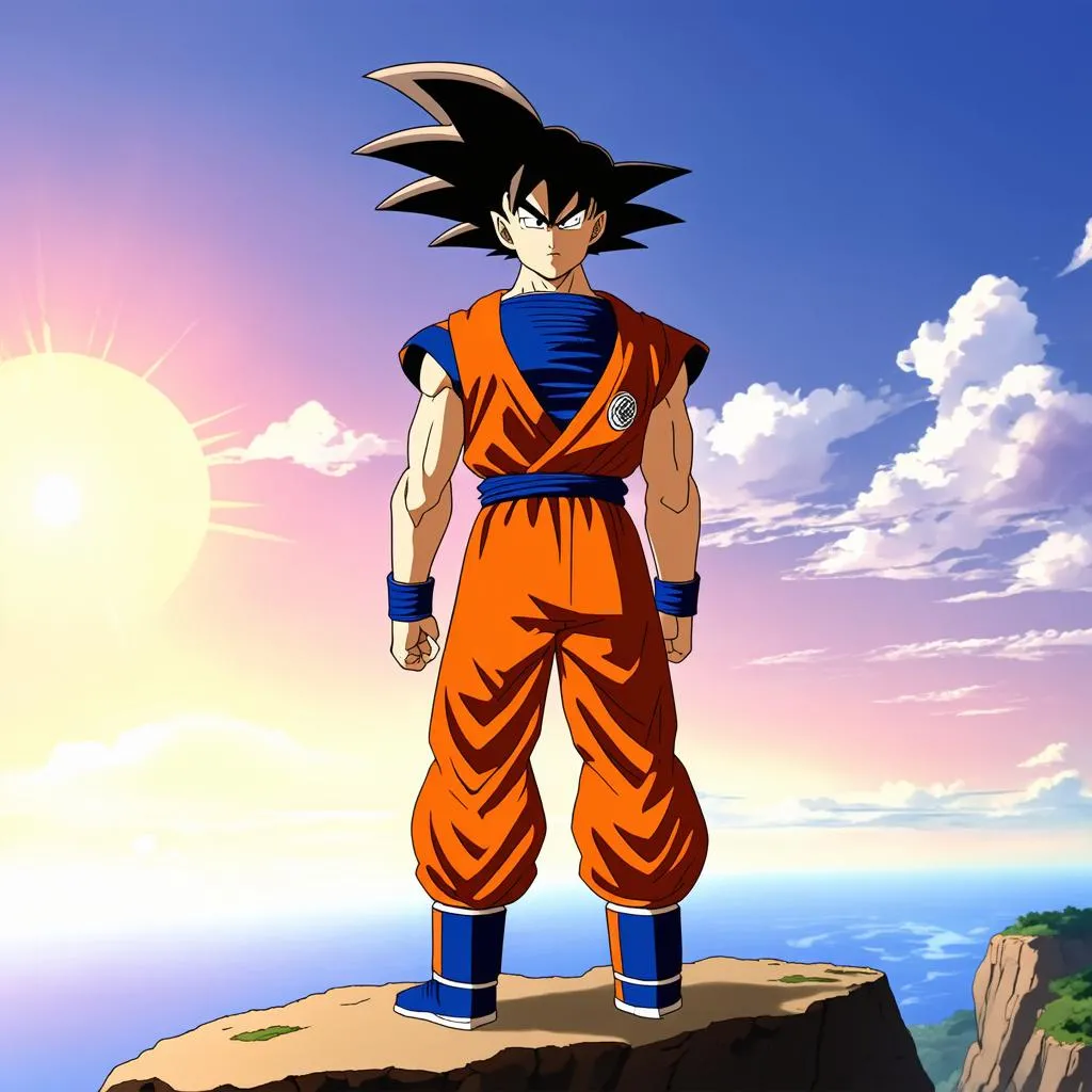 Goku Looking at the Horizon