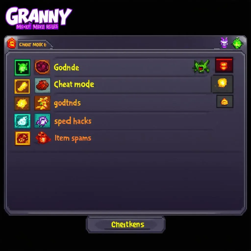 Ảnh chụp màn hình Game Granny Mod Menu