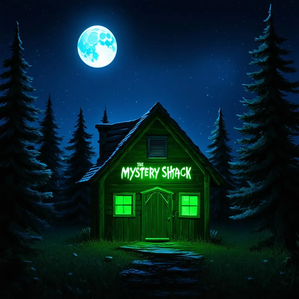 Mystery Shack huyền bí vào ban đêm