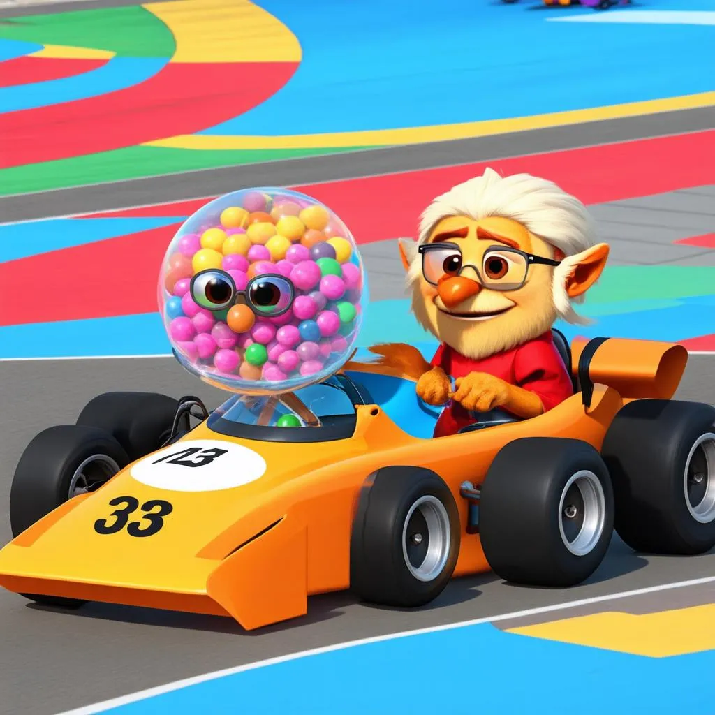 Gumball và Darwin trong cuộc đua xe