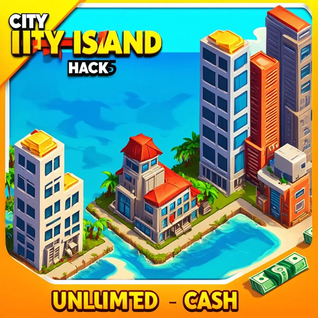 Hình ảnh quảng cáo hack game City Island 5