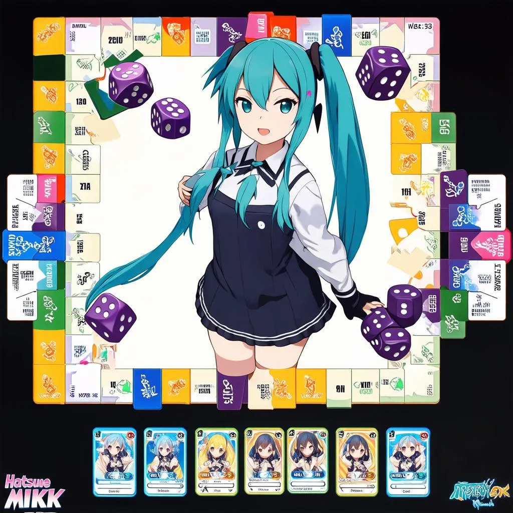 Hatsune Miku Trong Game Board