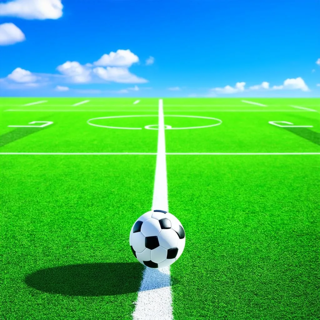 Green Football Field Background