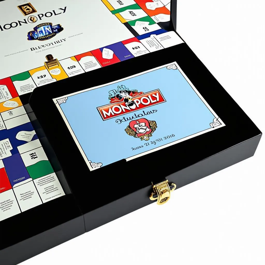 Hộp đựng bộ cờ Monopoly cá nhân hóa sang trọng