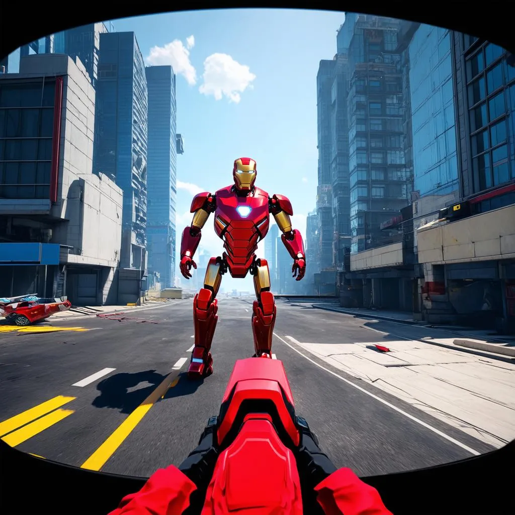 Iron Man VR gameplay