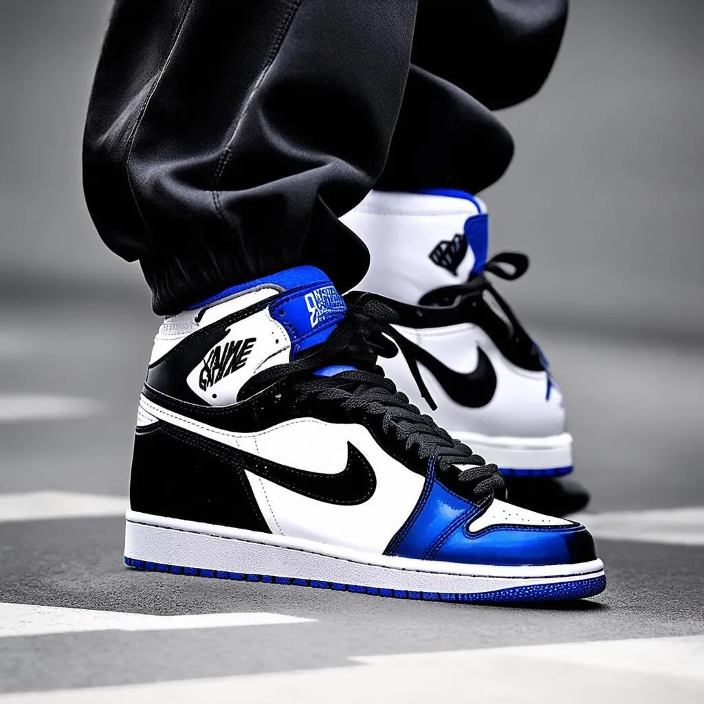 Phong cách thời trang với Jordan 1 Black Game Royal