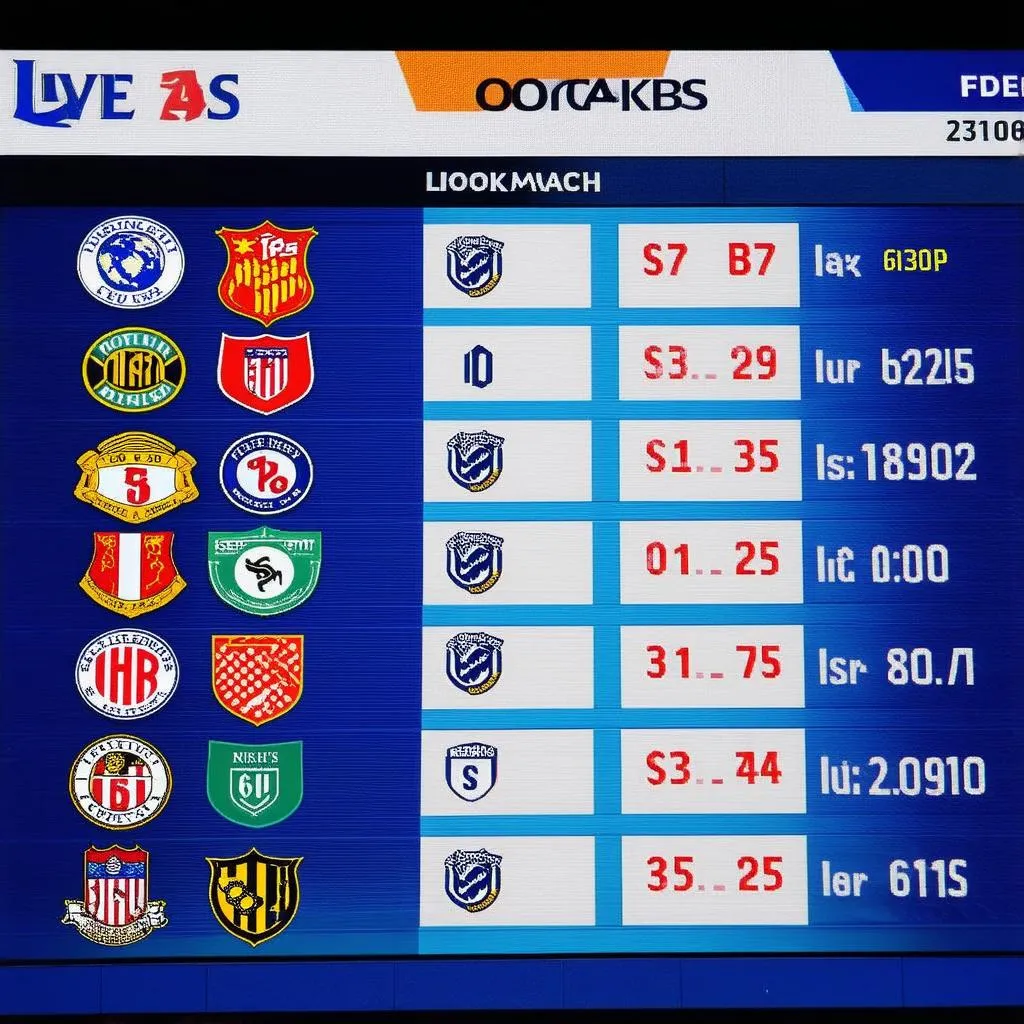 Bookmaker odds