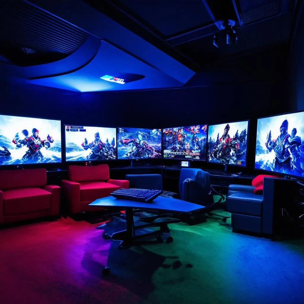 Không gian zone gaming lounge