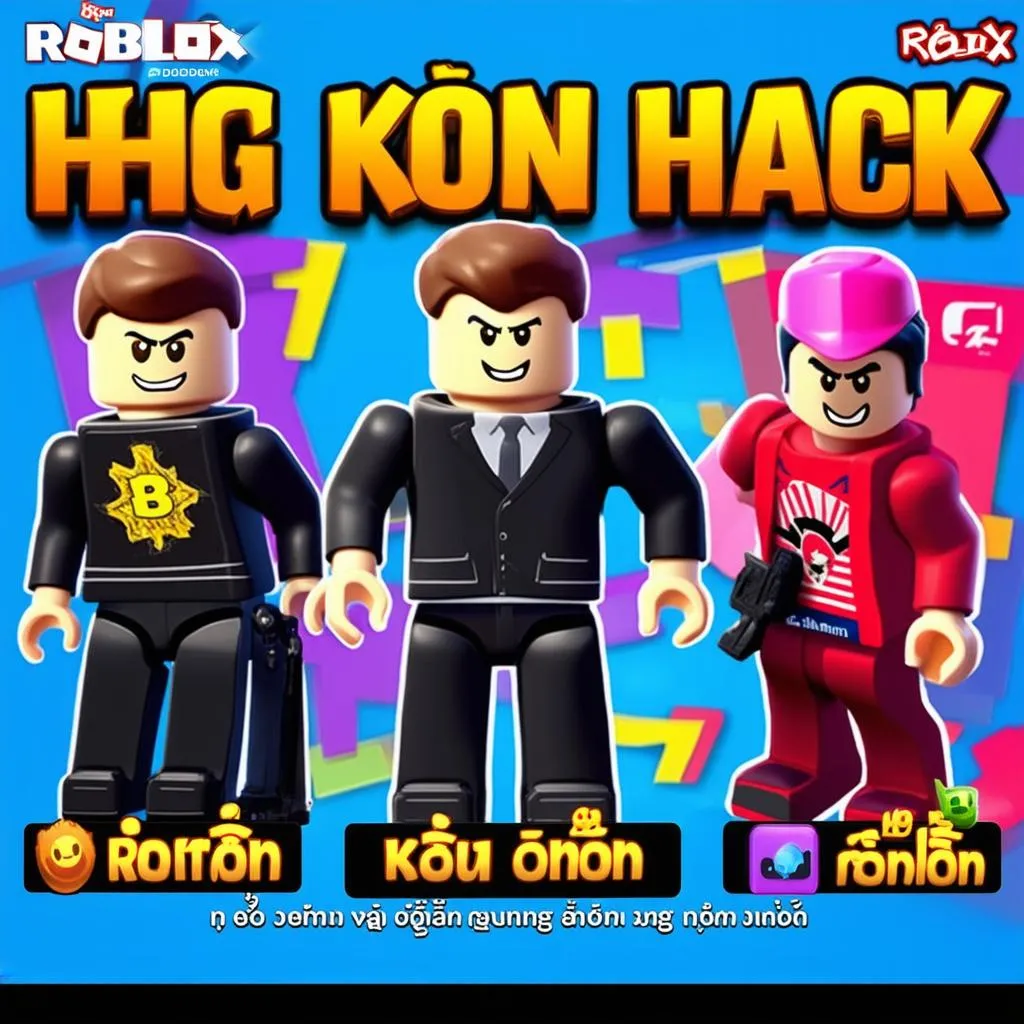 Hình ảnh cảnh báo không nên hack Roblox